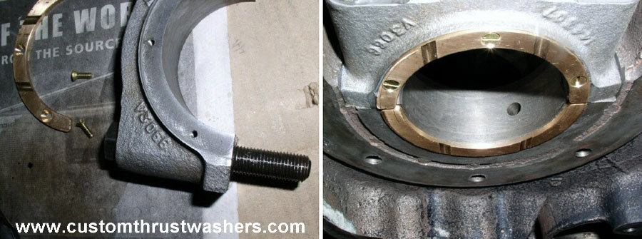 ::Custom Thrust Washers - Triumph Engine Crankshaft End Cap Repair::