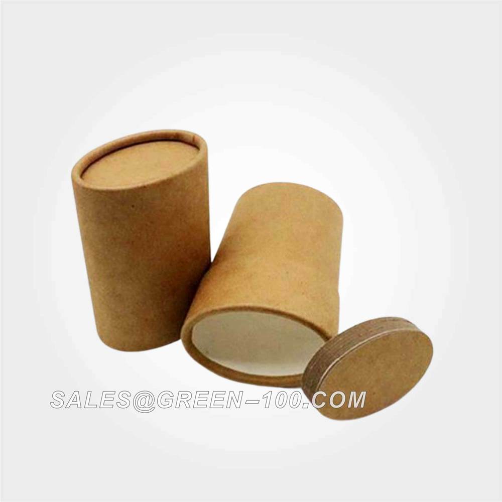 Push Cardboard Oval Deodorant Paper Tubes PackagingNo Plastic