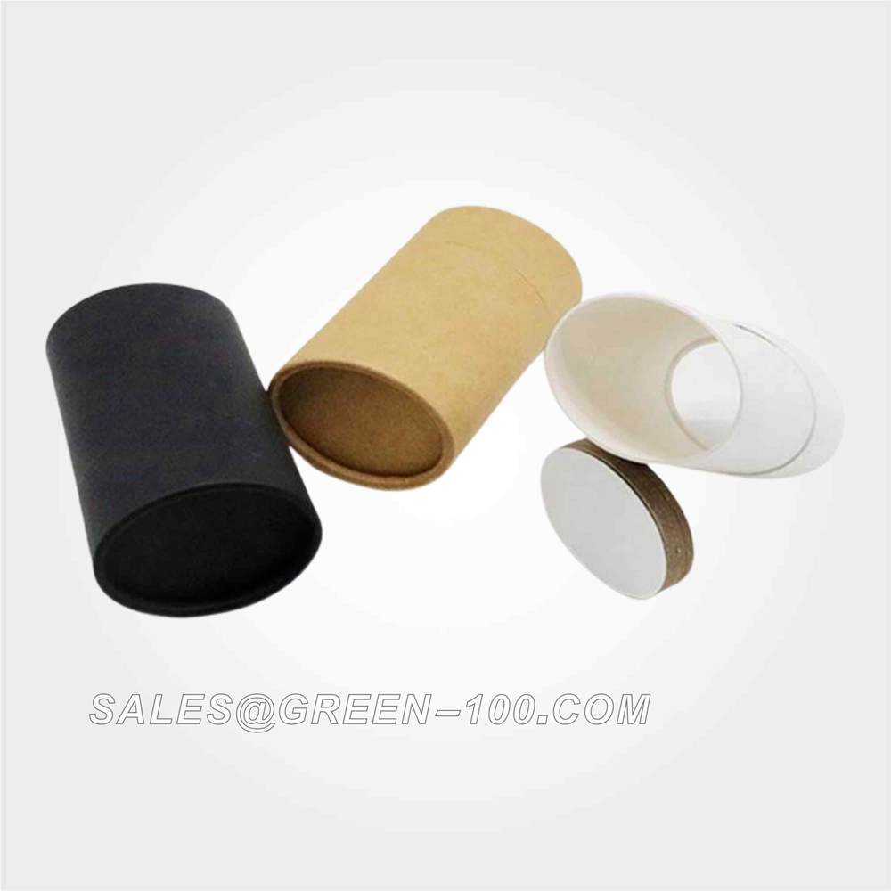 Push Cardboard Oval Deodorant Paper Tubes PackagingNo Plastic