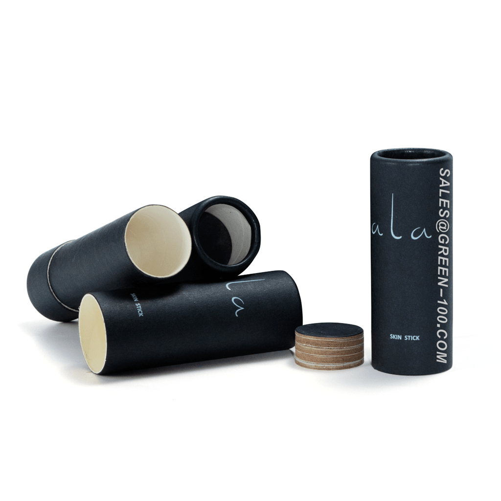 Black Cardboard Paper Lip Balm Tubes — Agreen® Packaging
