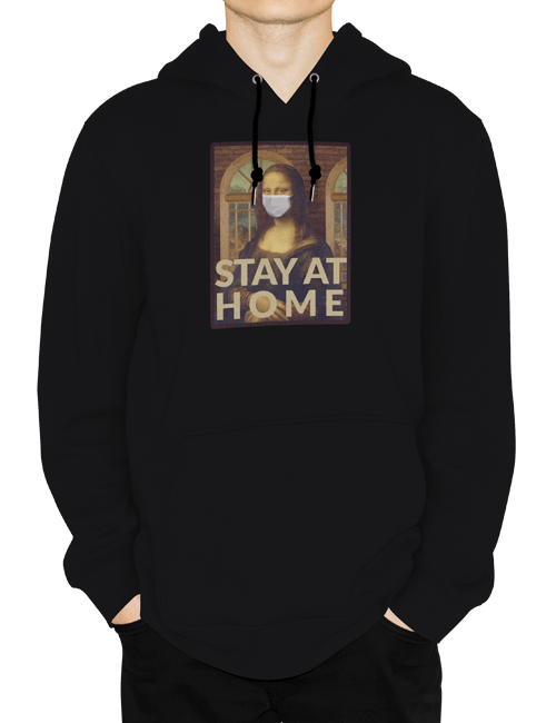 Stay At Home Hoodie (Mona Lisa) Custom UAE