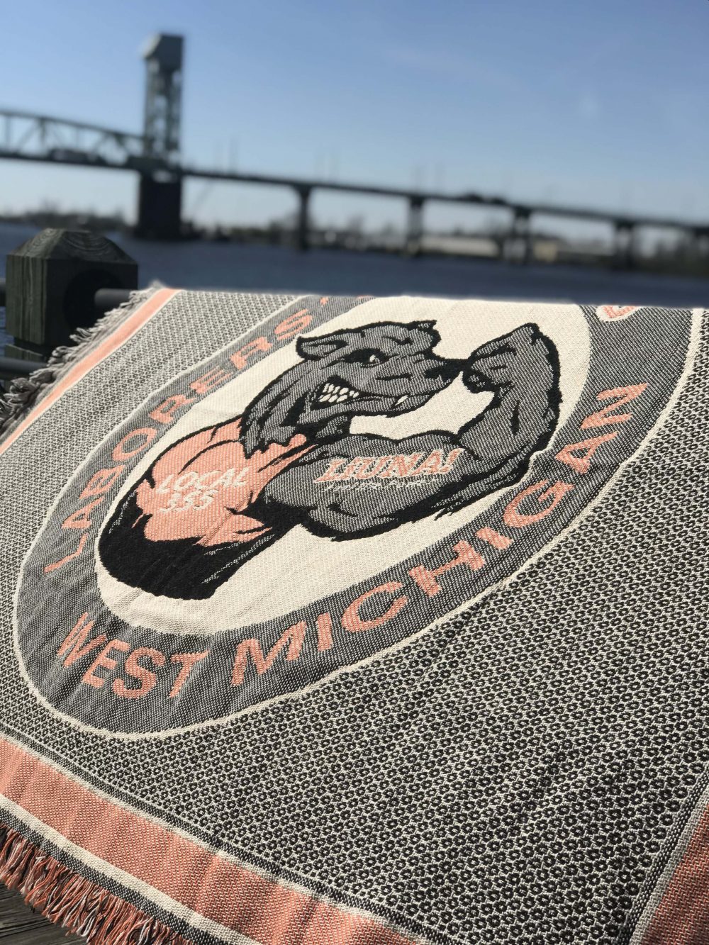 Custom Woven Throw Blankets » Trade Unions & Laborers Woven Throws!