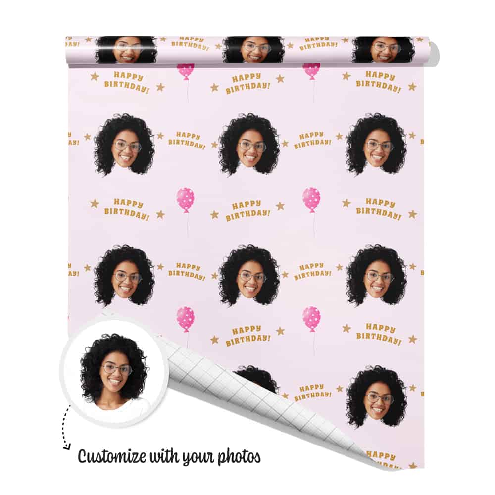 Personalized Gift Wrapping Paper With Your Face