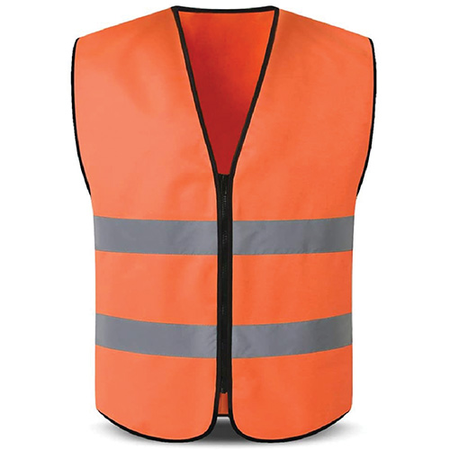 Zipper Reflector Jackets ( Orange Colour ) Custom Xpress