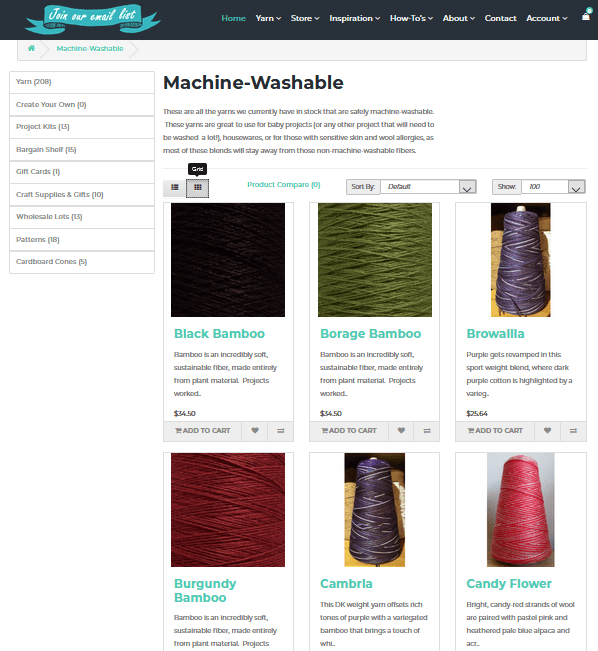 Machine Washable Yarns