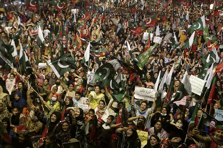 Thousands gather across Pakistan in support of Imran Khan
