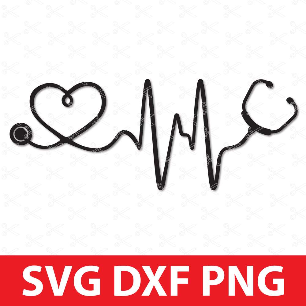 Floral Stethoscope Heart Svg Jpg Nursing Svg Cut File Dxf Png Nurse