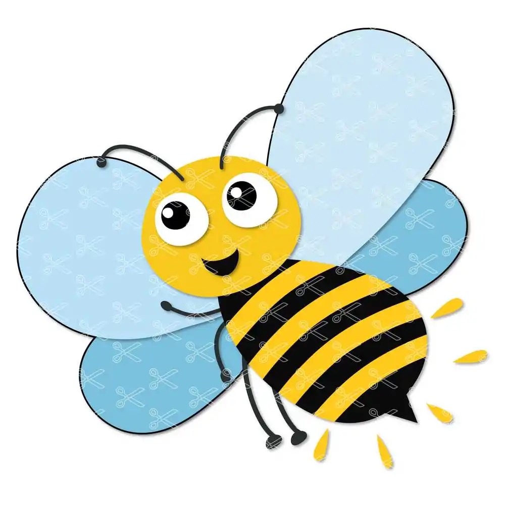 Honey Bee SVG DXF PNG Cut File