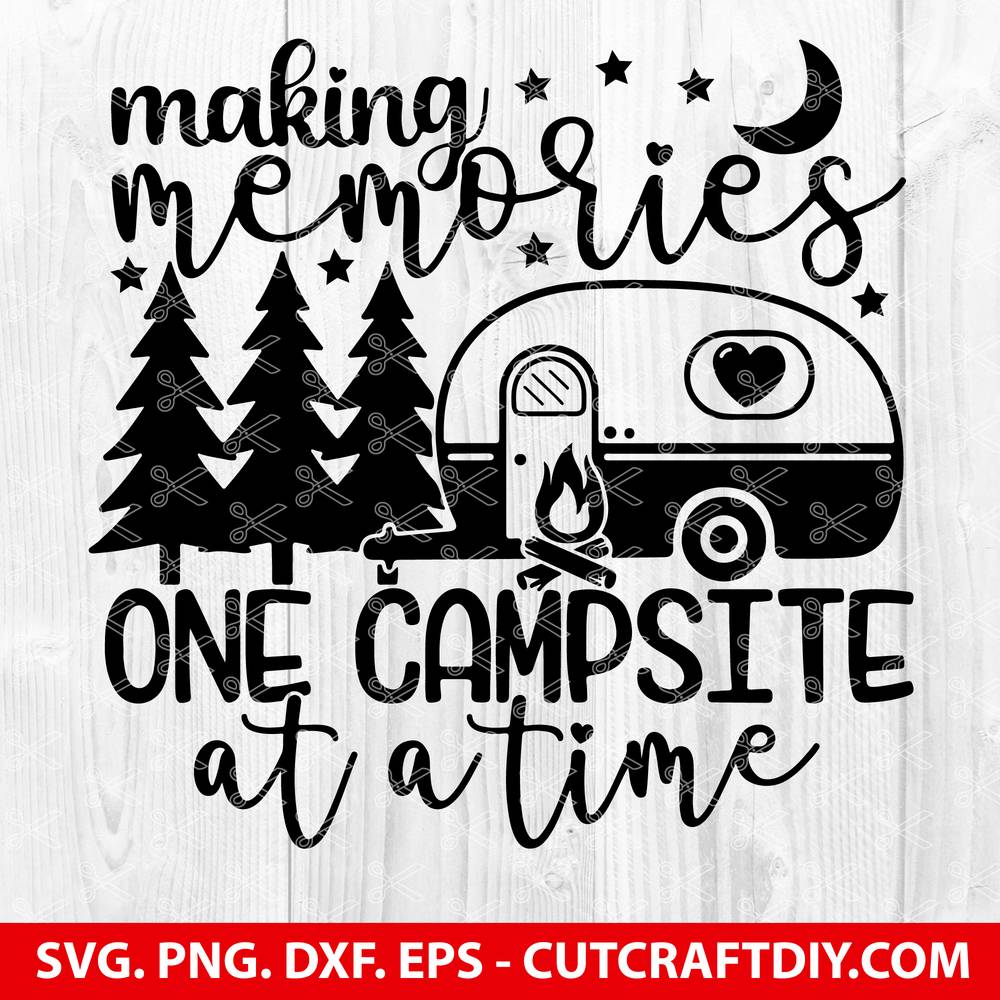 Girl Camping SVG
