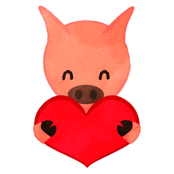 Animals Holding A Heart cute2u! A free Cute Illustration for Everyone!