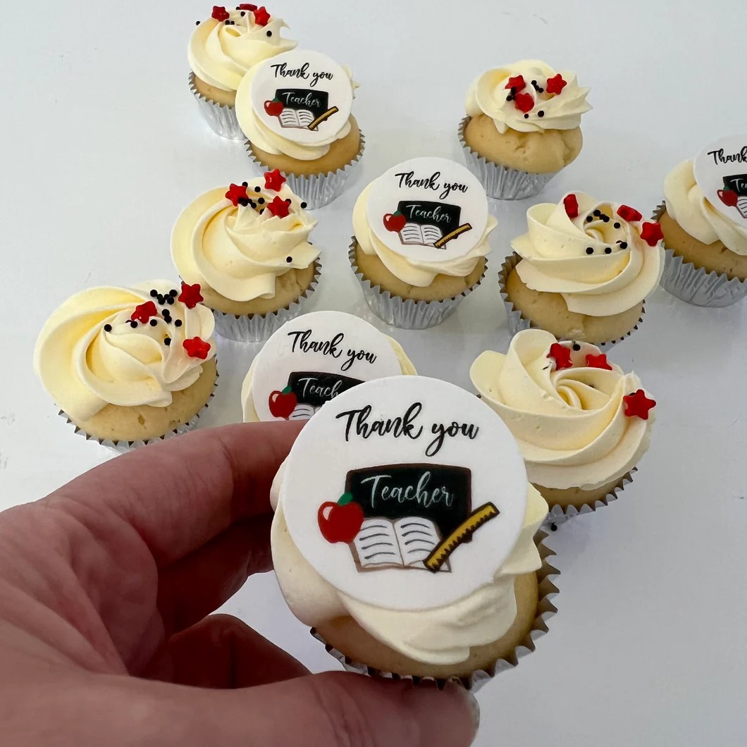 Thank you Teacher Mini cupcakes Cute Cakes & Co