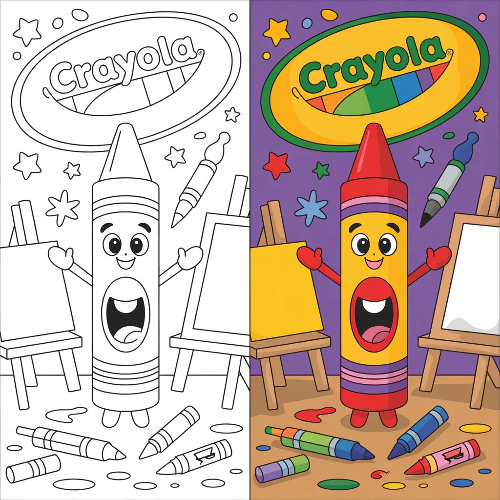 Crayola Coloring Pages 100+ Free Printable Crayon Sheets