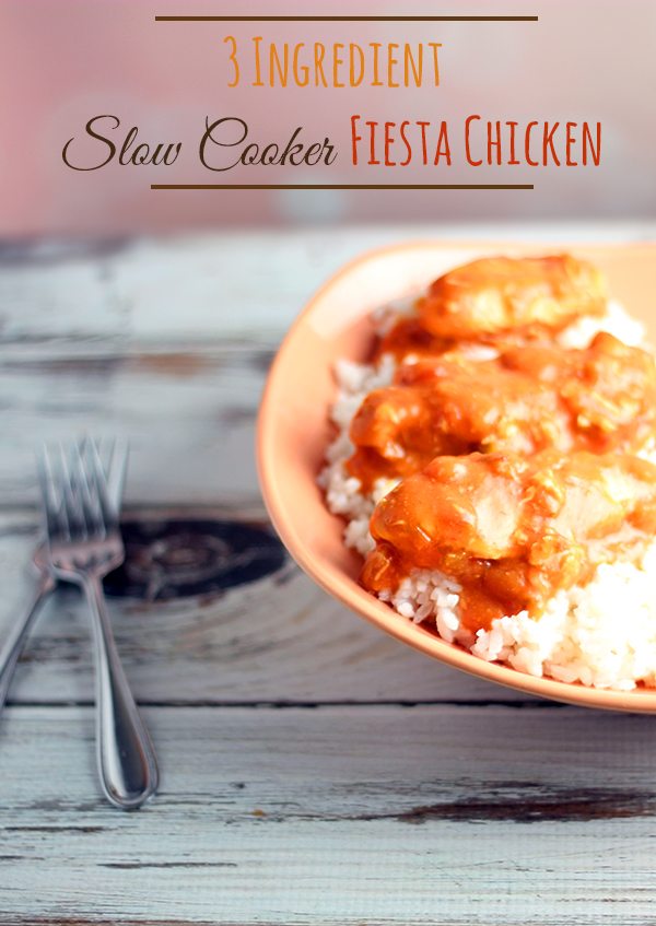 3 Ingredient Slow Cooker Fiesta Chicken Recipe Cutefetti