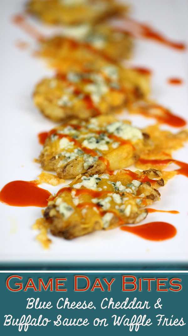 Blue Cheese Buffalo Waffle Fries Cutefetti