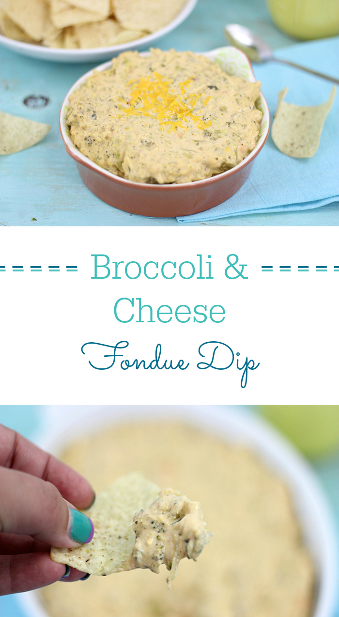 Game Day Grub Broccoli and Cheese Fondue Dip Cutefetti