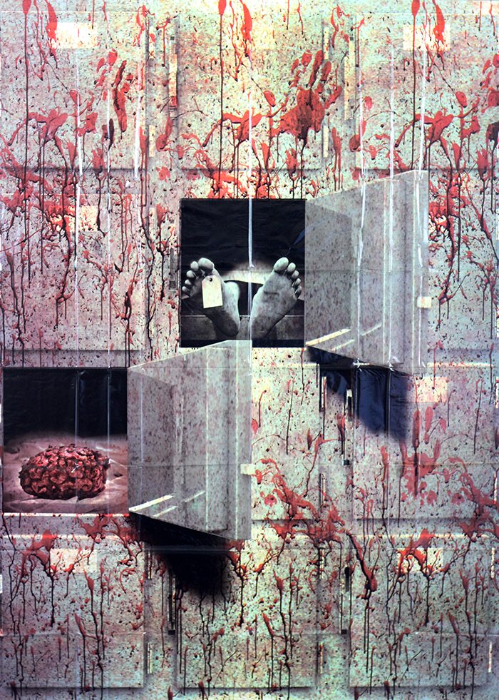 How To Make a Bloody Halloween Garage Cutefetti