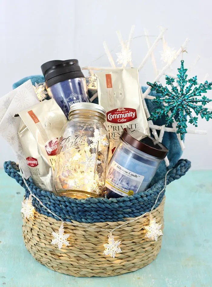 Let It Snow Gift Basket Ideas Cutefetti