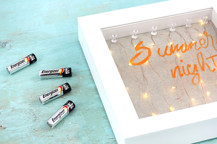 DIY Light Up Sign For Fun Summer Nights Cutefetti