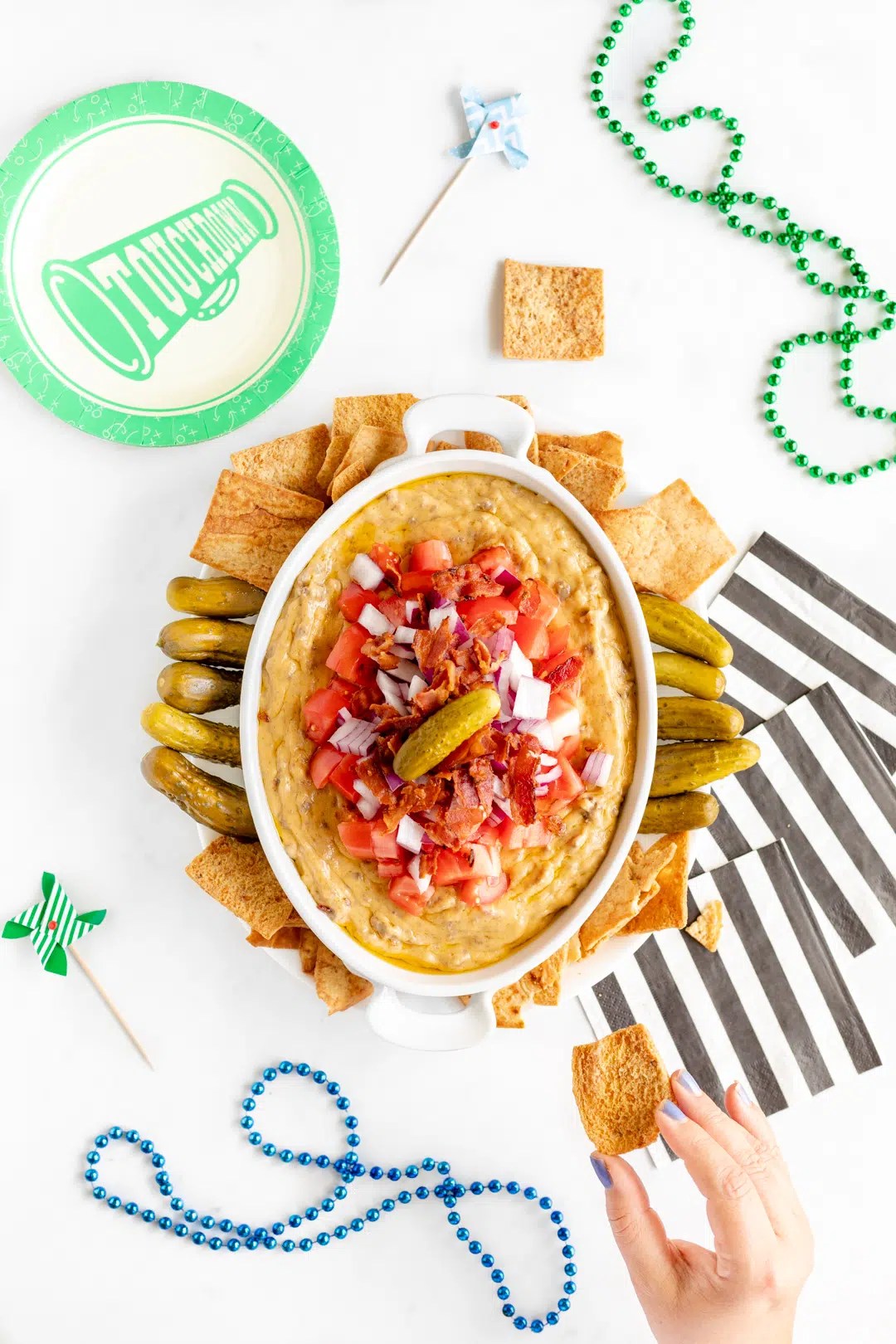 Easy Cheeseburger Dip Recipe Cutefetti