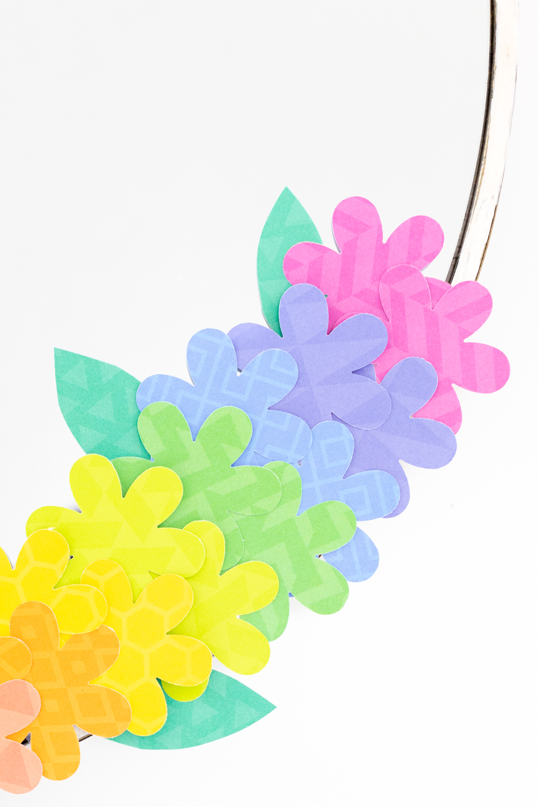 Flower Mirror Craft for Spring Cutefetti
