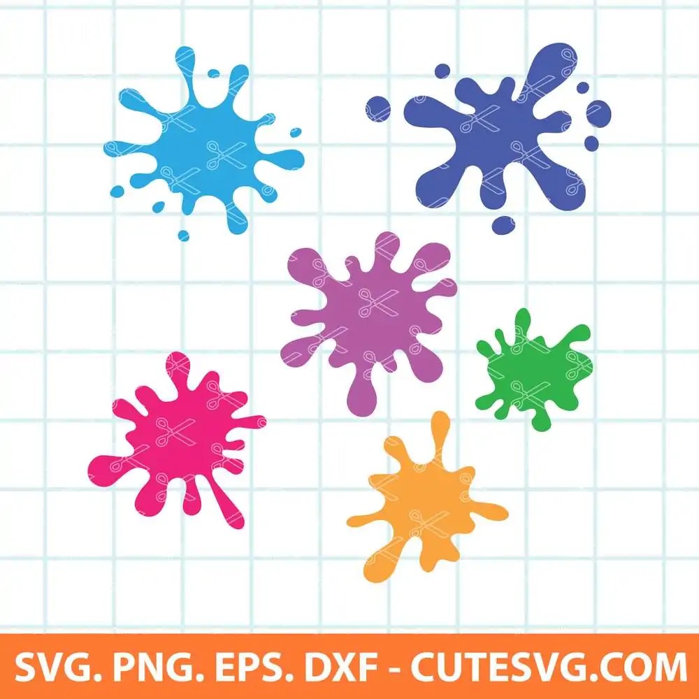 Paint Splatter Image Svg