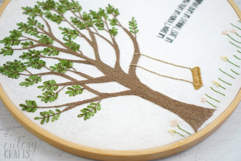 Free Tree Embroidery Pattern Cutesy Crafts