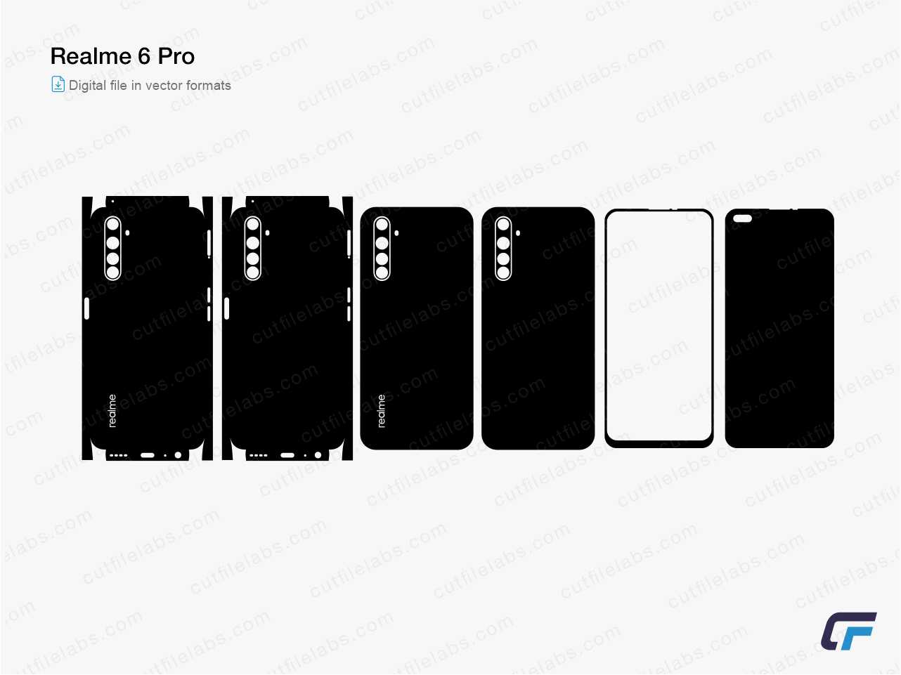 Realme 6 (2020) Pro Cut File Template CutFileLabs