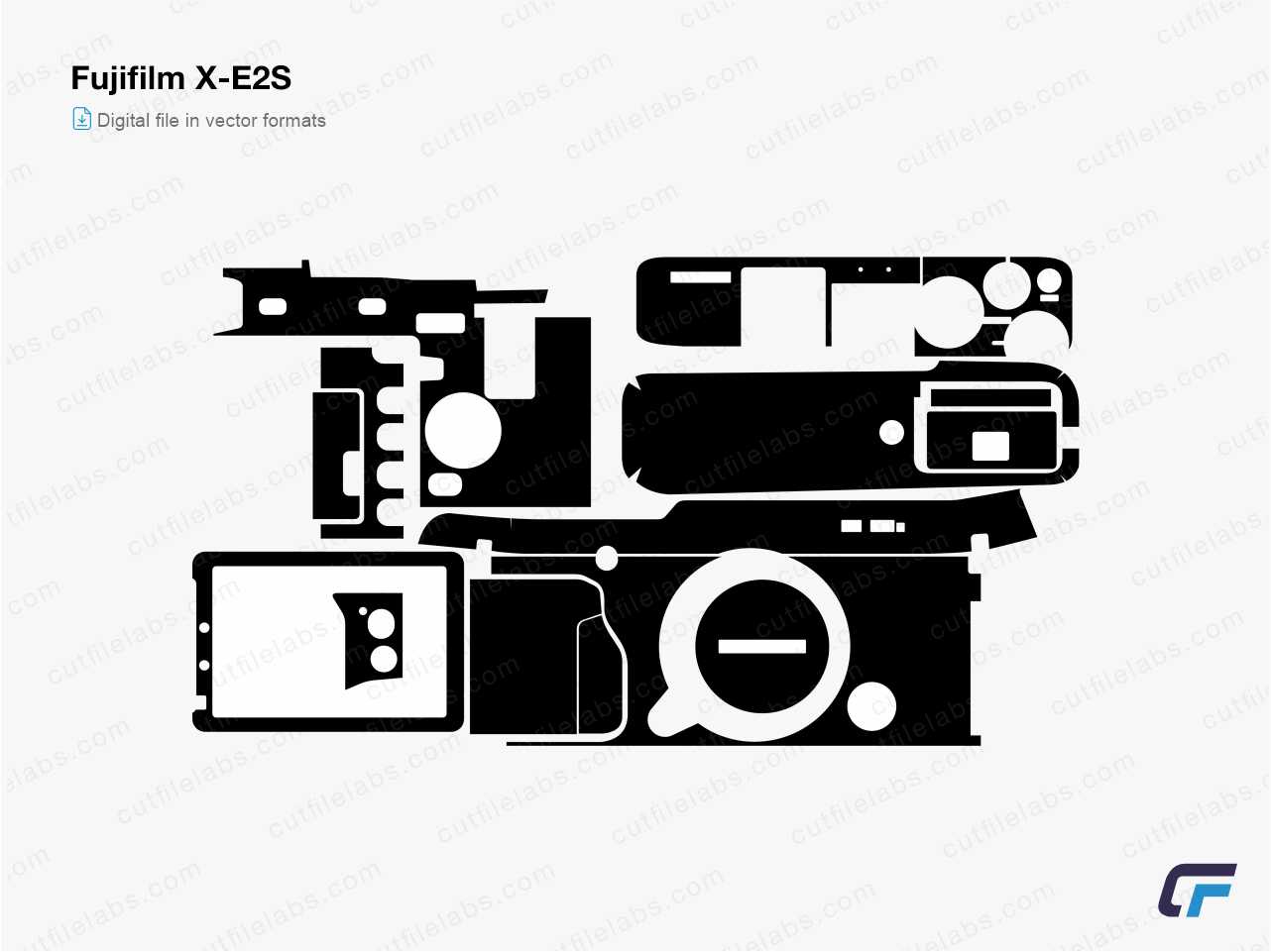 Fujifilm XE2S Cut File Template Cut File Labs