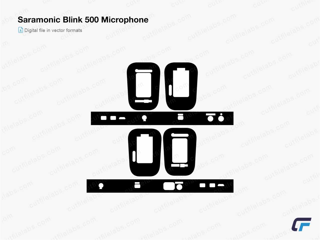 Saramonic Blink 500 Microphone Cut File Template Cut File Labs
