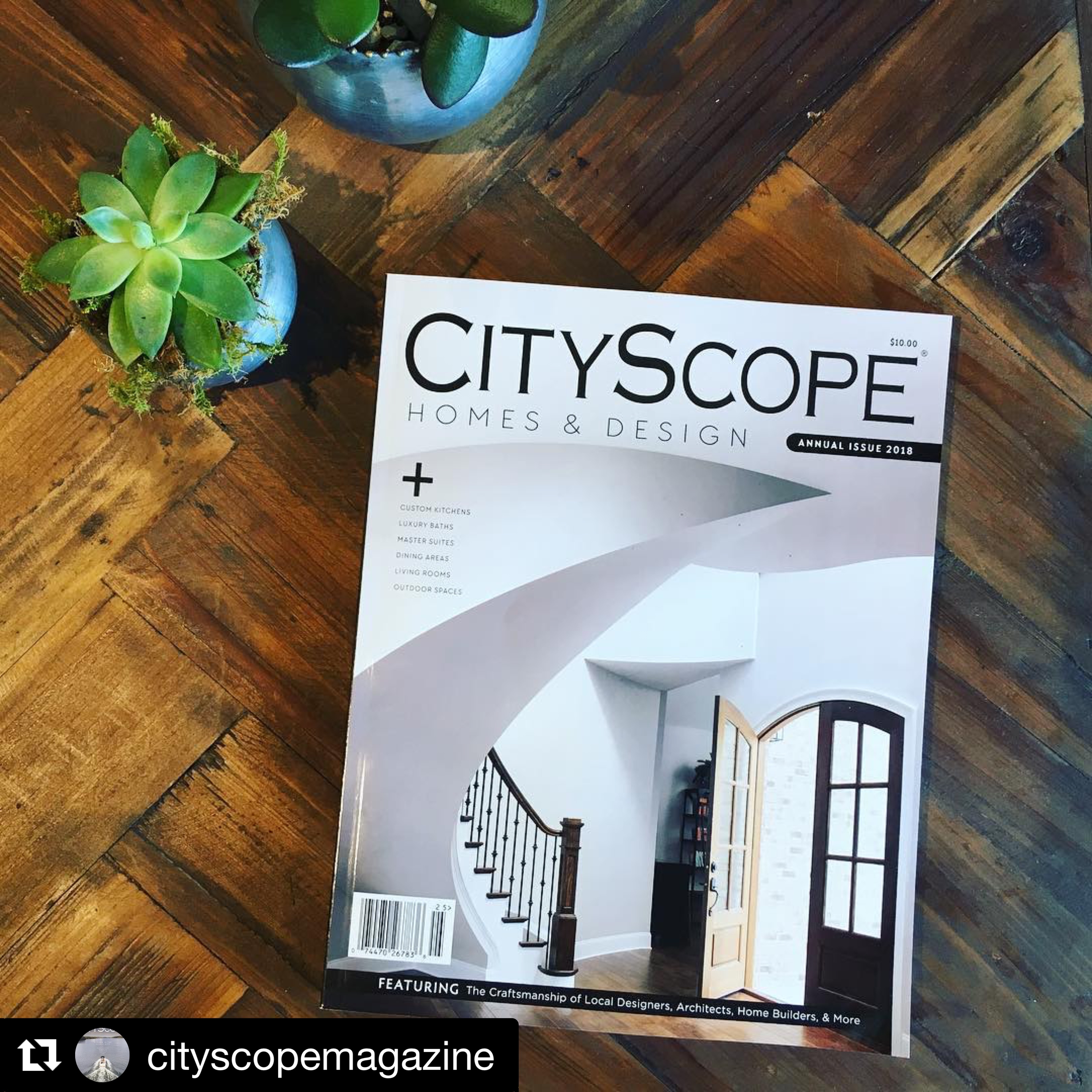 Cuthbertson Home Featured on Front Cover of Cityscope Magazine
