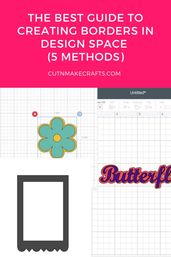 How to make a border in Cricut design space Cut N Make