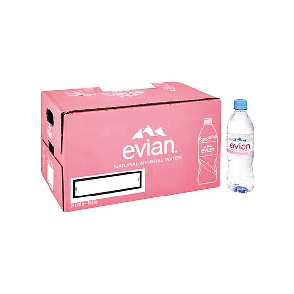 CASE of 24x Evian Natural Mineral Water 500ml Cut Price Barry's