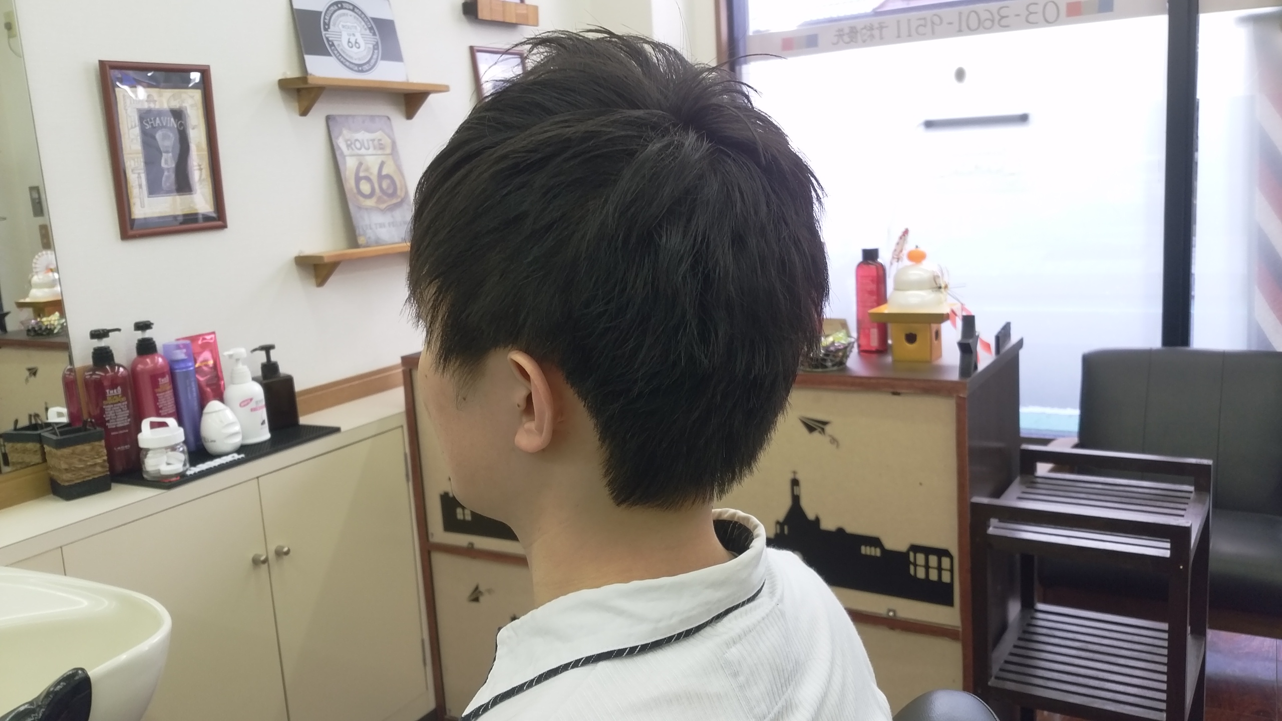 綾瀬駅メンズサロン束感ショートスタイル
