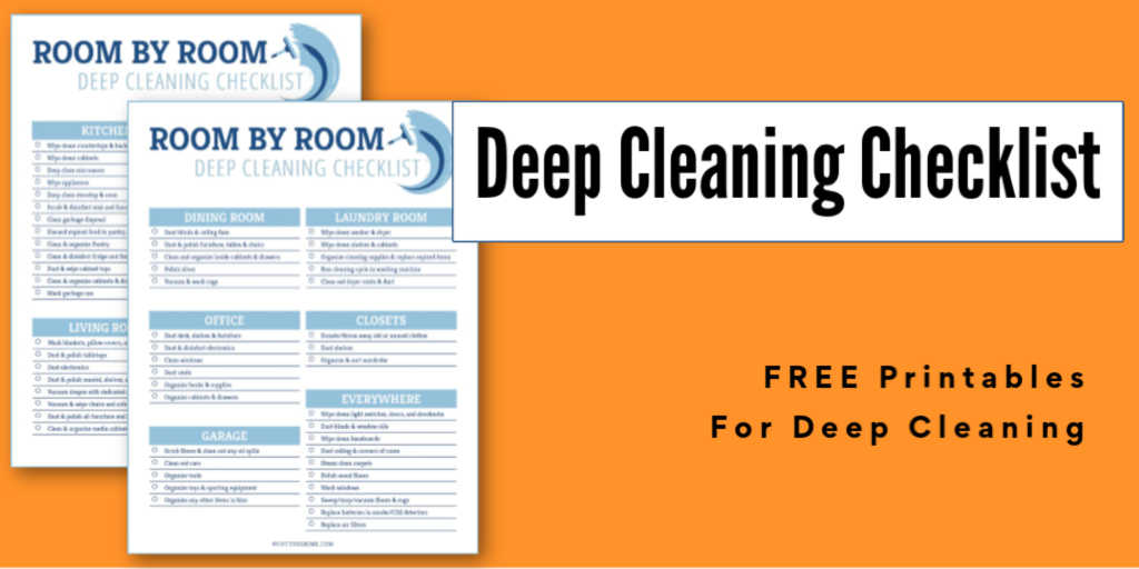 FREE Printable | Deep Cleaning Checklist - Cut the Grime