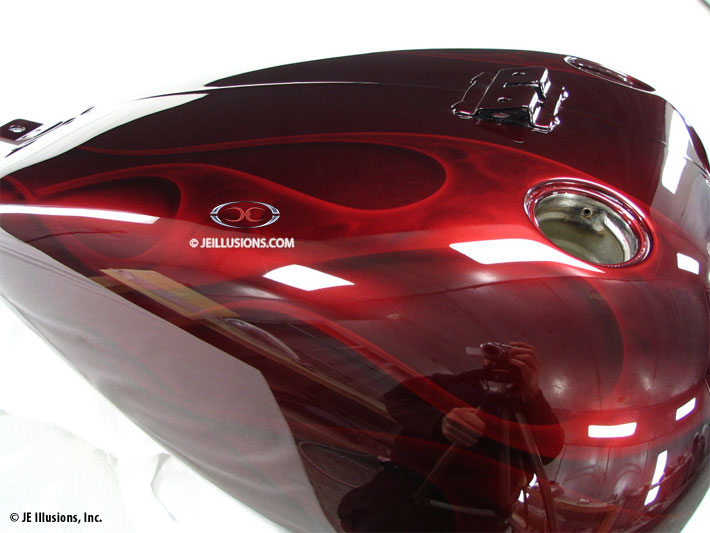 Flames within Ghost Flames Harley Softail Custom Cutting Edge Illusions