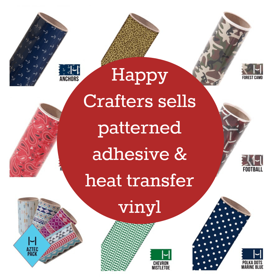 Where to Buy Patterned or Printed Adhesive or Heat Transfer Vinyl