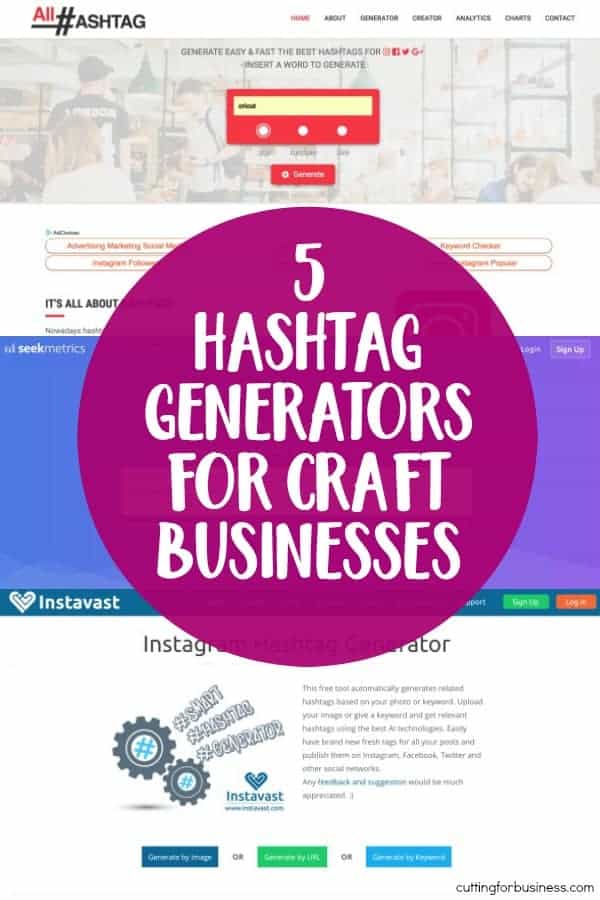 5 Hashtag Generators for Craft Businesses Cutting for Business
