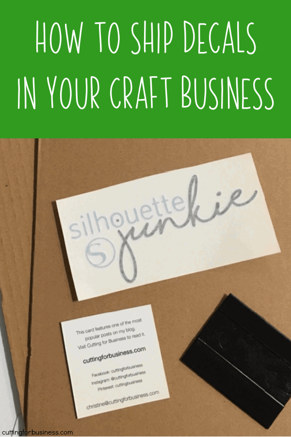 How to Package Decals in Your Silhouette or Cricut Business Cutting