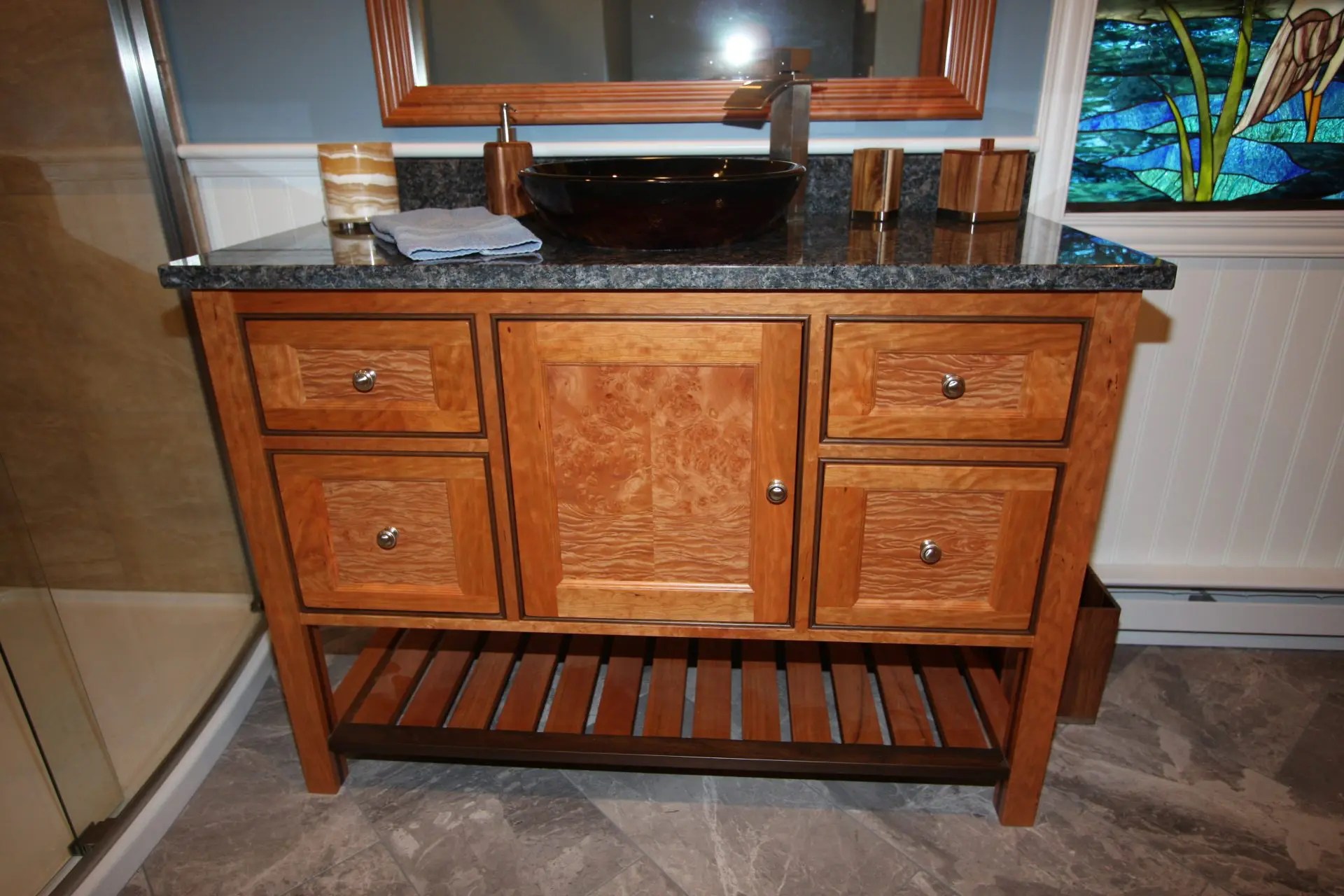 Bathroom Wooden for Vanity / Sink in Boston Custom Wood