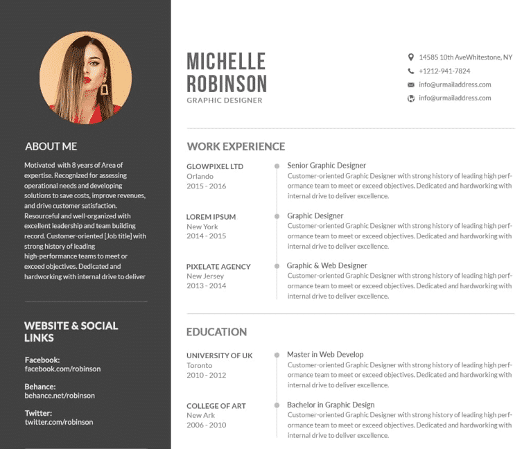 CV In Arabic قم بإنشاء السيرة المهنية الخاصة بك باستعمال قوالبنا