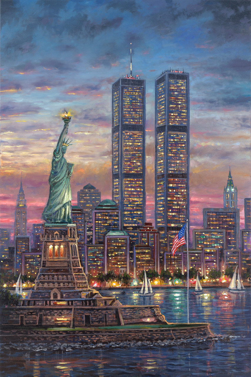Never Twin Towers by Robert Finale CV Art and Frame