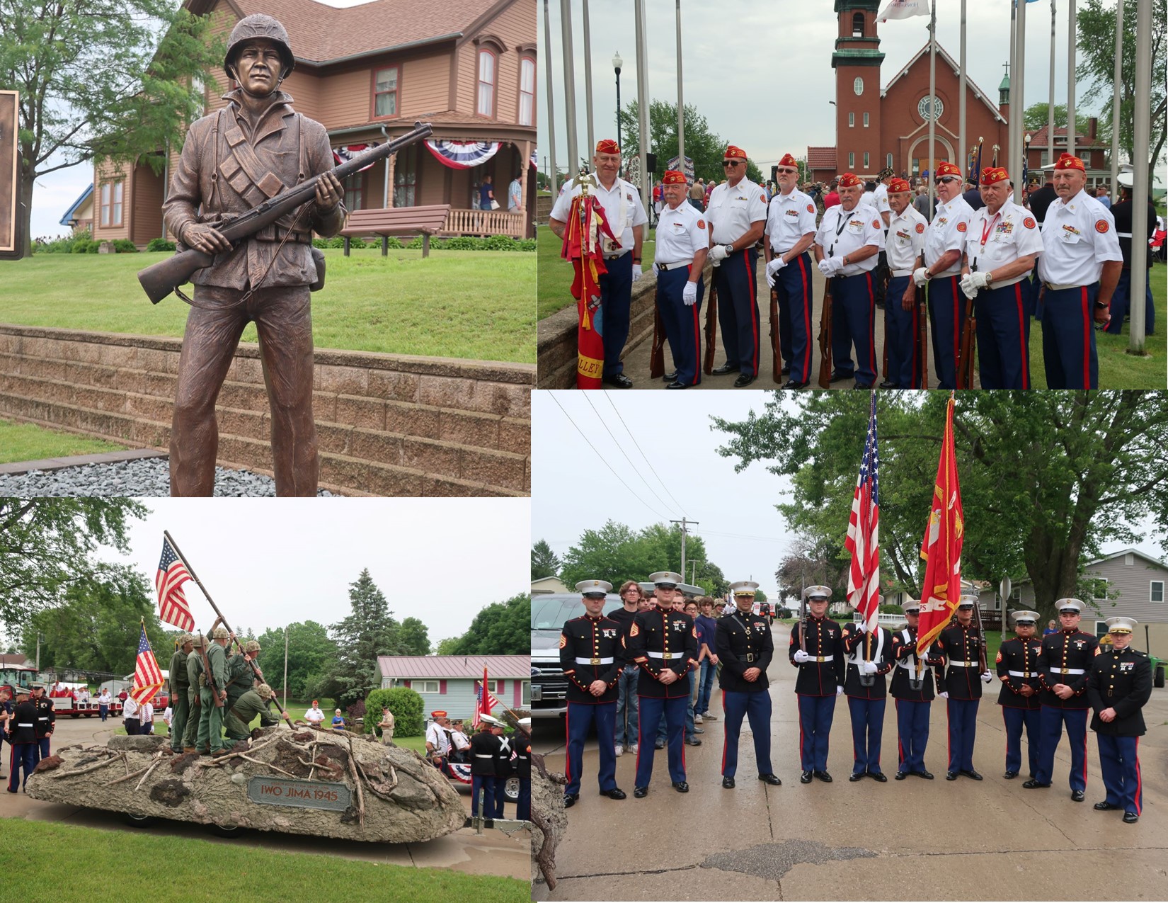 Keller Statue Unveiled Cedar Valley Marine Corps League