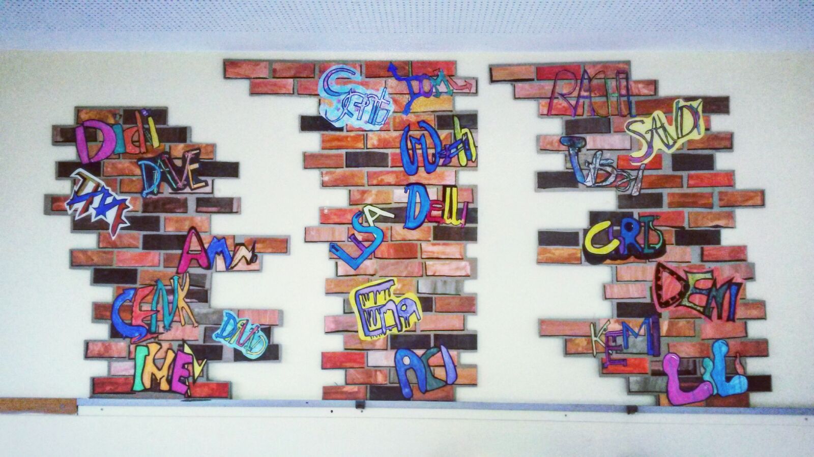 Graffiti im Kunstunterricht der 5. Klasse CarlvonOssietzky