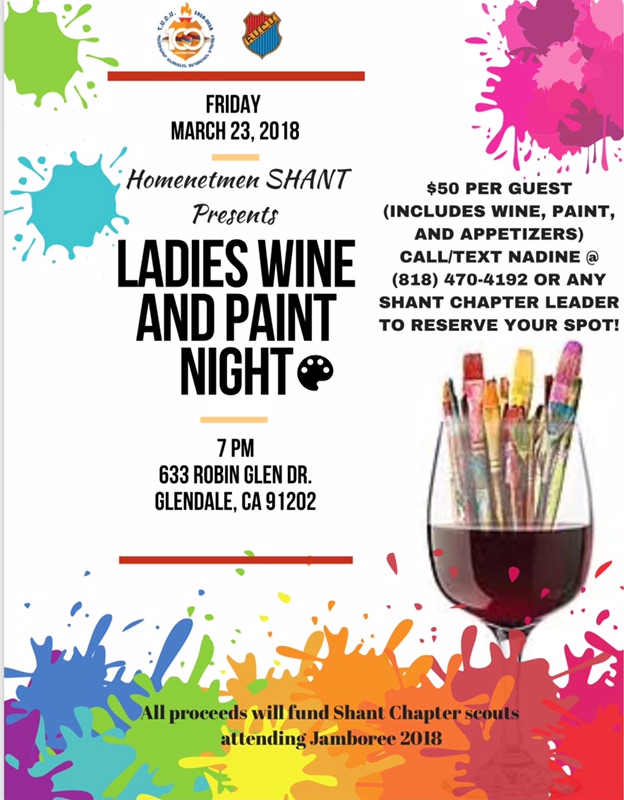 C.V. Shant Scouts Wine & Paint Night