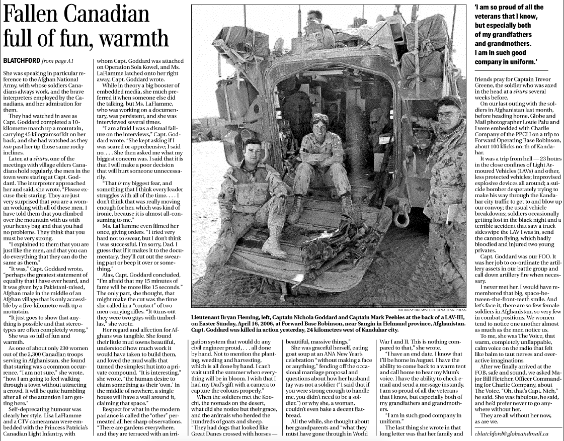 Nichola Kathleen Sarah Goddard The Canadian Virtual War Memorial