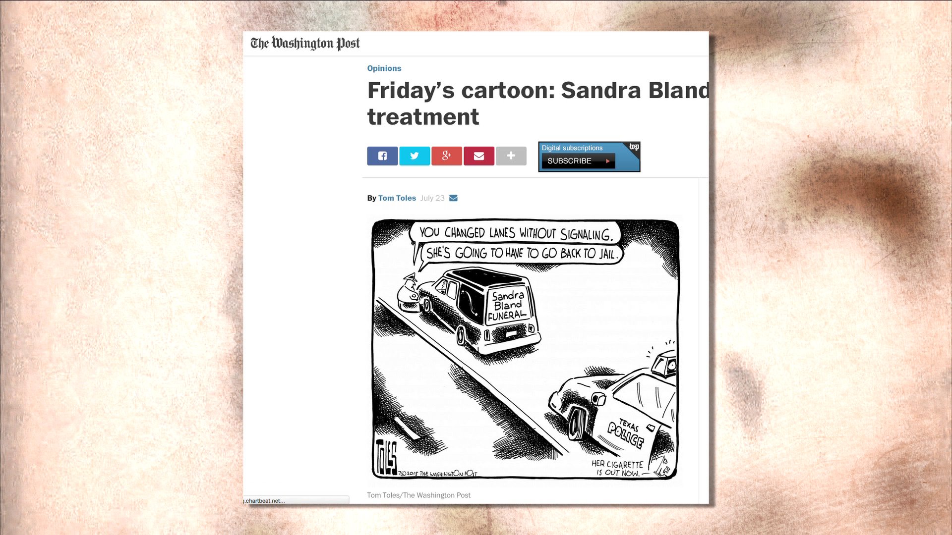 Quanell X denounces cartoon of Sandra Bland
