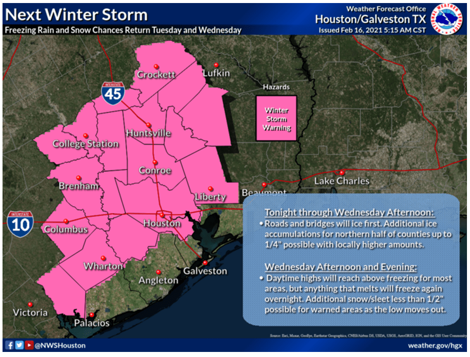 Houston Weather Ice Storm tonight CW39 Houston