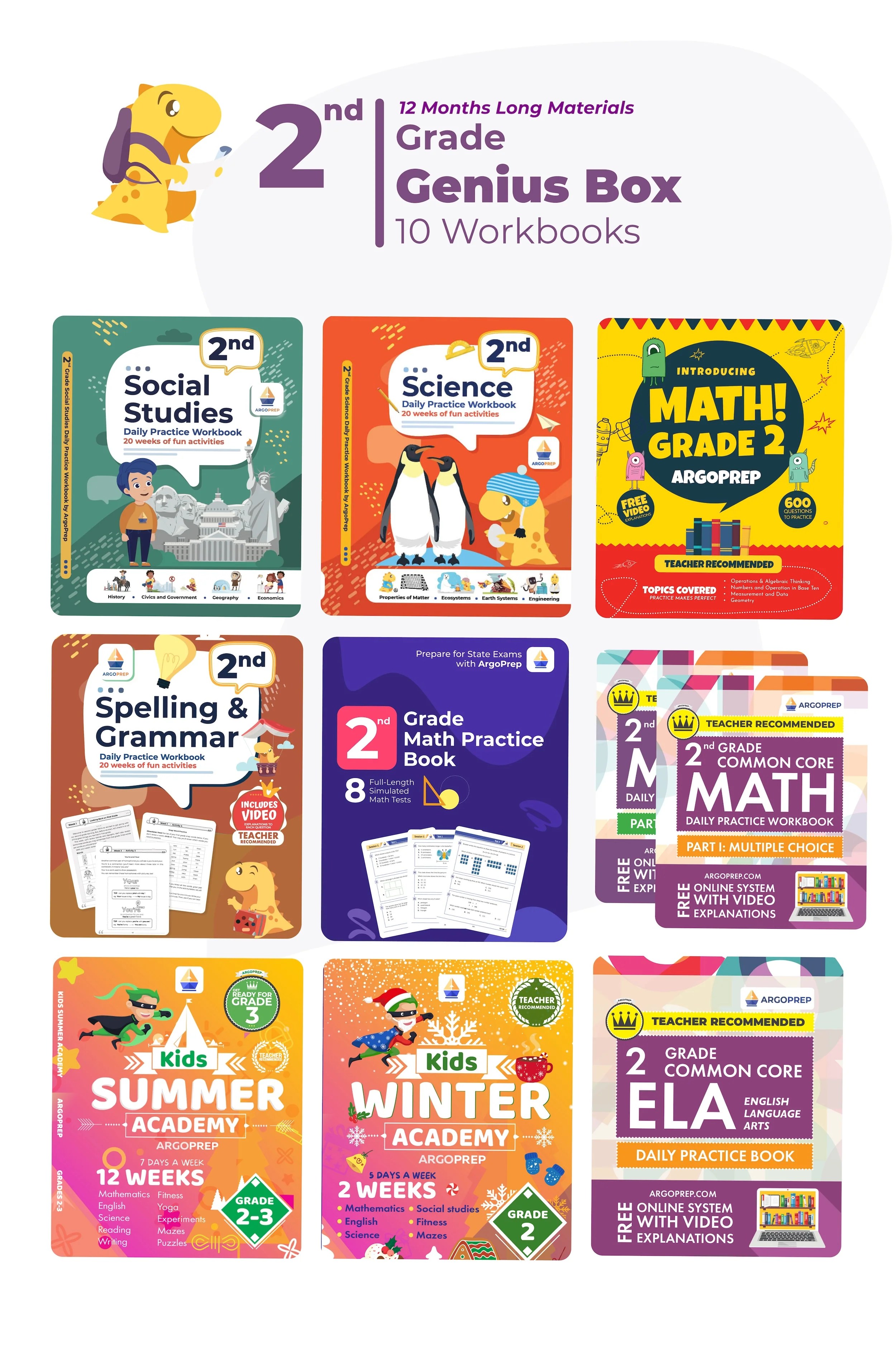 2nd Grade Ultimate Bundle (10 Workbooks) – ArgoPrep
