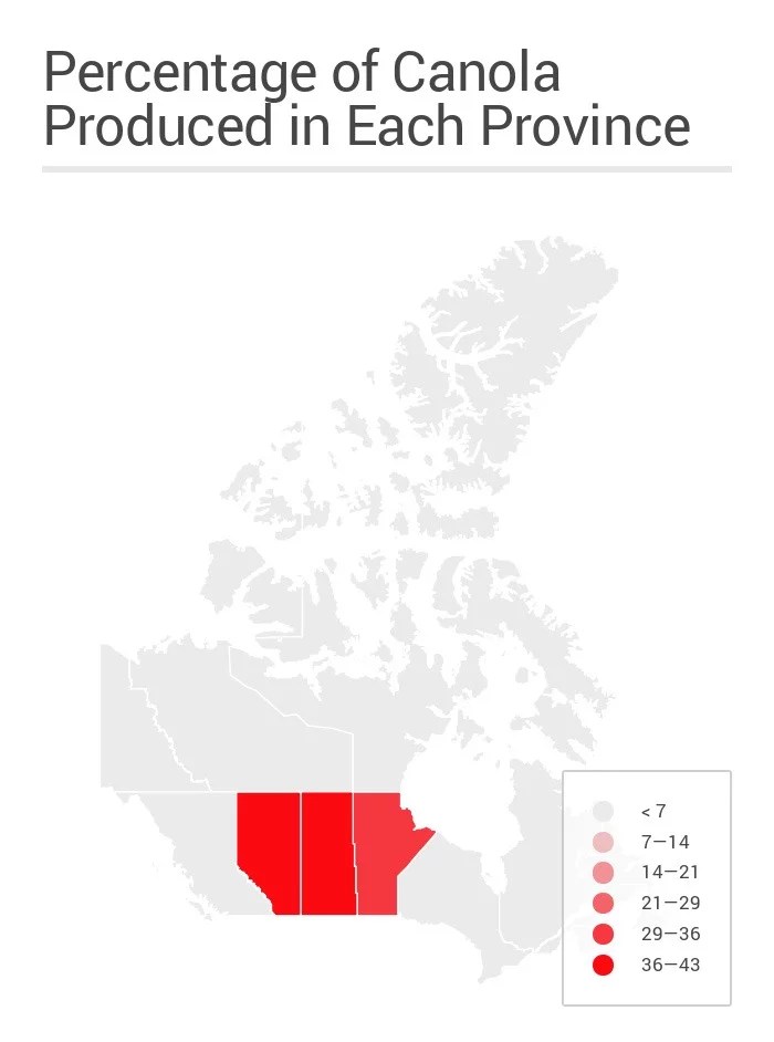 Heat_Map_Canola_ProductionProvince Canada West Foundation