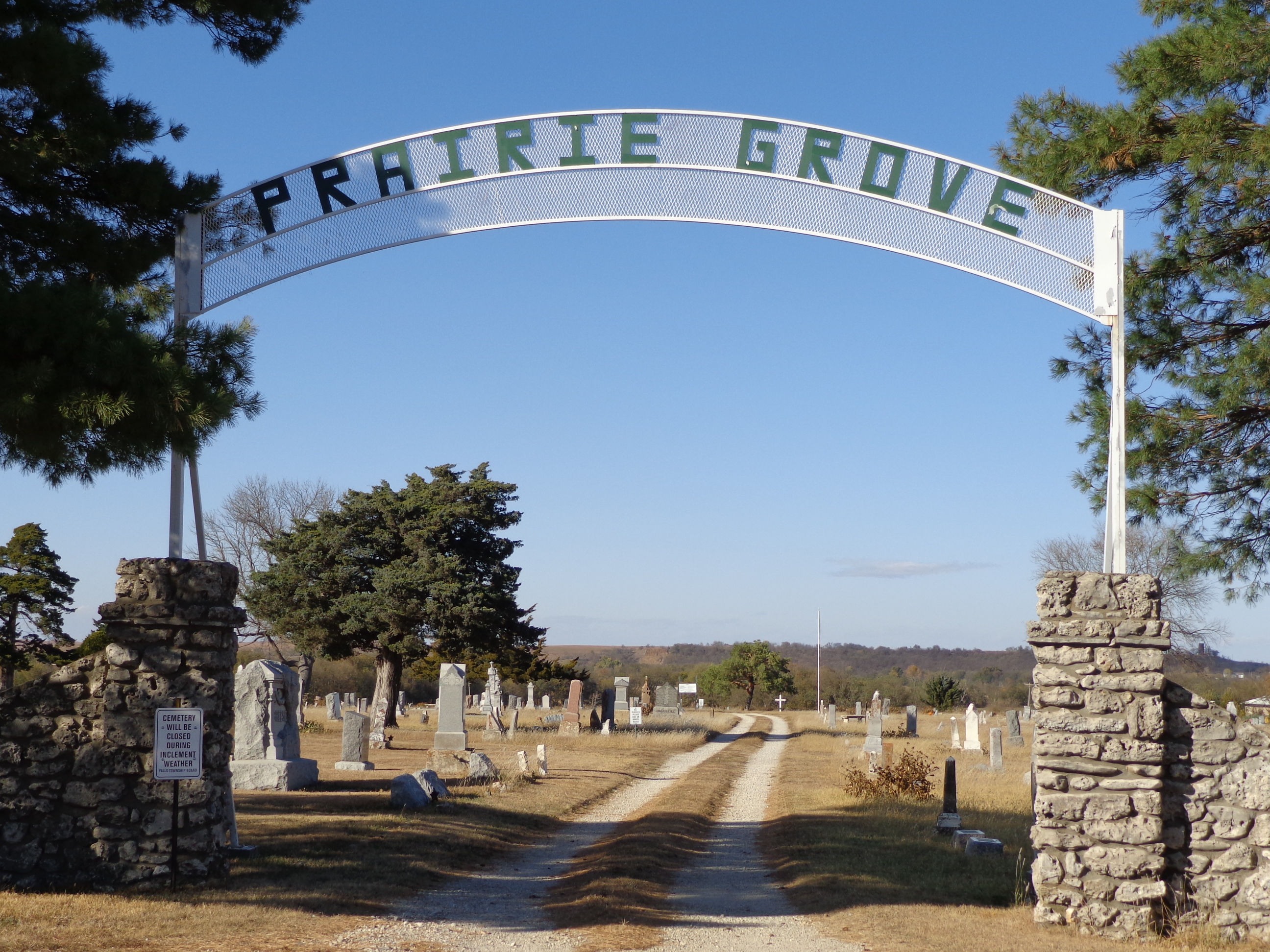 Cemetery City of Cottonwood Falls Kansas